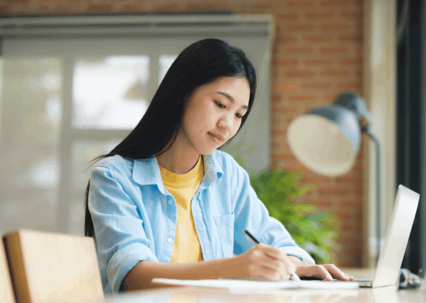 A student uploads transcripts as Chinese Translation Services in Iowa deliver an academic Chinese-to-English translation.
