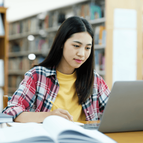 A student reviews Translation Services in Ankeny for academic transcripts, comparing course titles against the original.