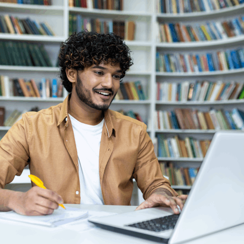 Student reviews a translated transcript with a linguist, using Translation Services in West Des Moines for academic purposes.