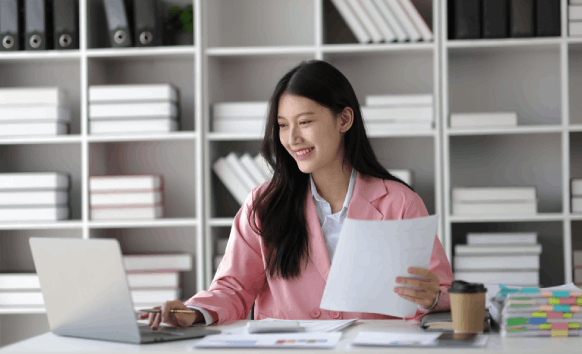 A linguist reviews legal and medical files for Translation Services in Des Moines, helping individuals and businesses meet.