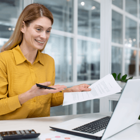 Customer using certified translation services for legal document in Iowa, ensuring accuracy for official and legal processes.