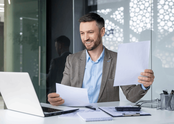 A professional reviews a certified legal contract beside a checklist, highlighting Translation Services in West Des Moines.