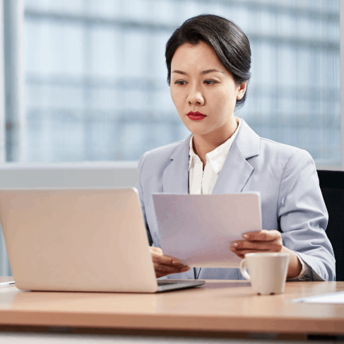 A translator is providing Certified document translation services for legal and academic needs in Iowa.