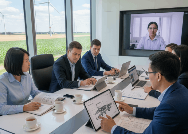 An IT lead reviews a Chinese software setup guide as Chinese Translation Services in Iowa preserve technical screenshots.
