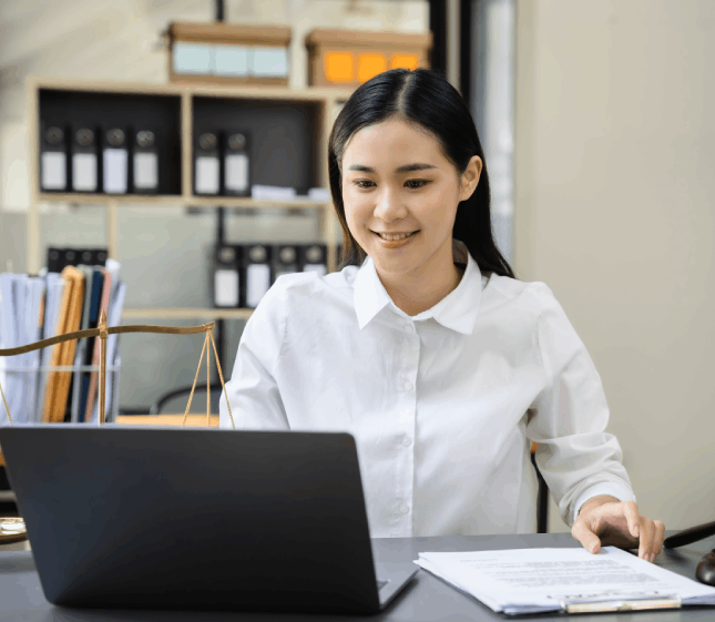 Lawyer in Iowa using certified translation services to handle sensitive Legal Documents with confidentiality.