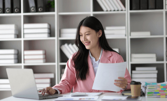 A translator prepares an immigration packet as Vietnamese Translation Services deliver accurate, precise USCIS-ready forms.
